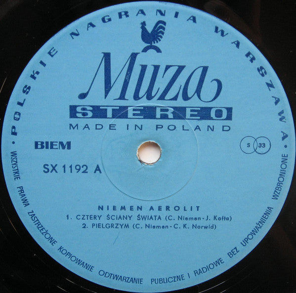Czesław Niemen : Niemen Aerolit (LP, Album, Blu)
