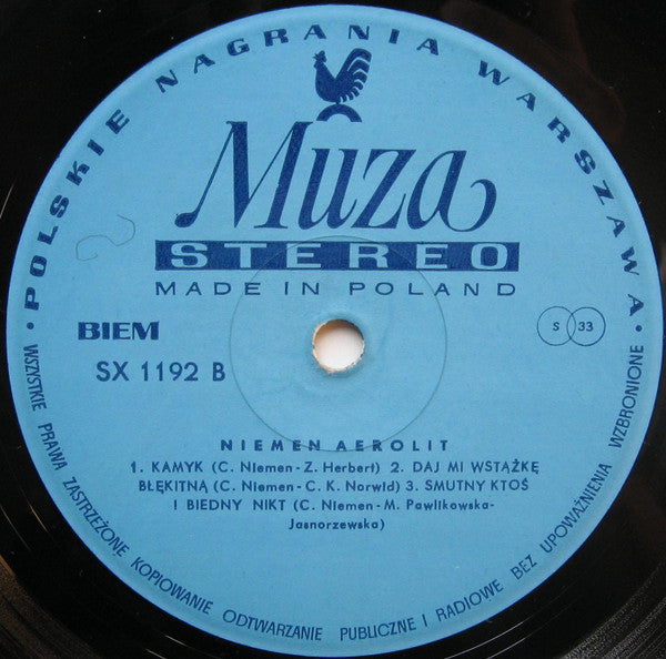Czesław Niemen : Niemen Aerolit (LP, Album, Blu)