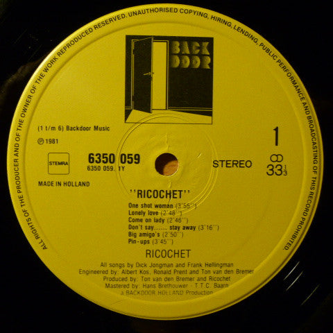 Ricochet (29) : Ricochet (LP, Album)