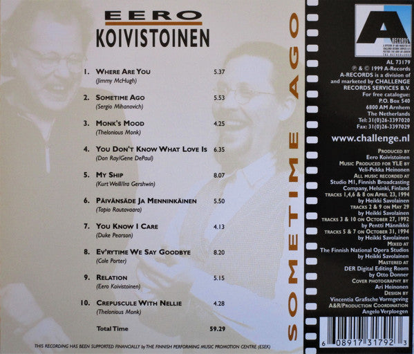 Eero Koivistoinen : Sometime Ago (CD, Album)