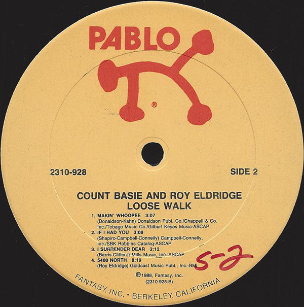 Count Basie & Roy Eldridge : Loose Walk (LP)