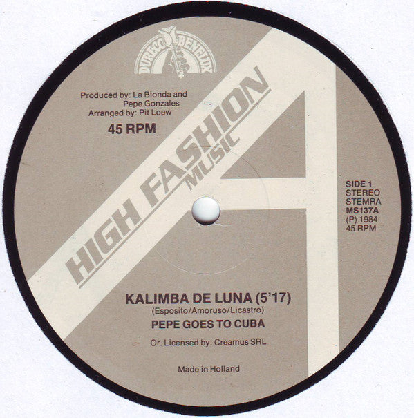 Pepe Goes To Cuba : Kalimba De Luna (12")