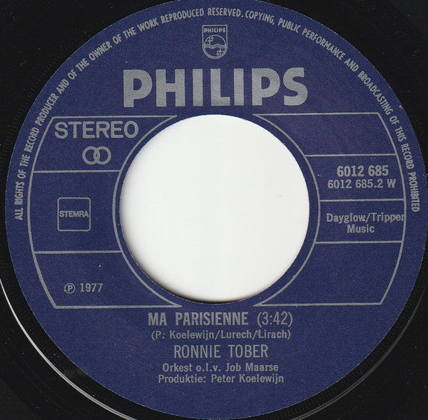 Ronnie Tober : Rosemarie (7", Single)