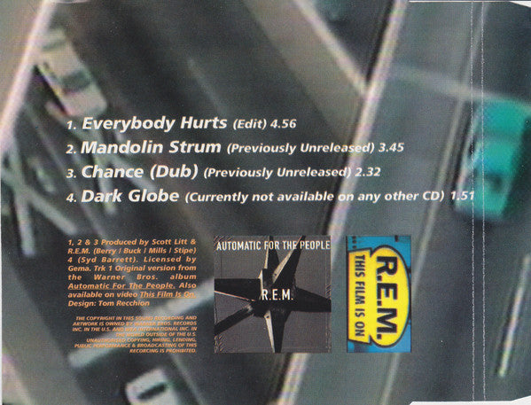 R.E.M. : Everybody Hurts (CD, Maxi)