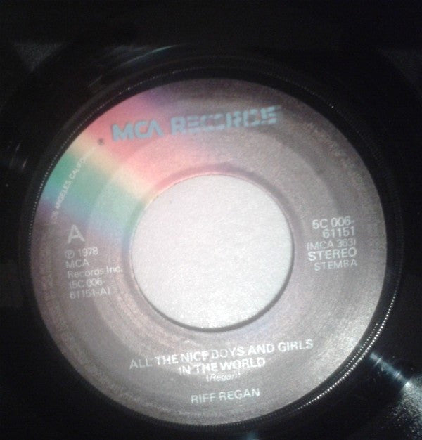 Riff Regan : All The Nice Boys And Girls In The World (7")