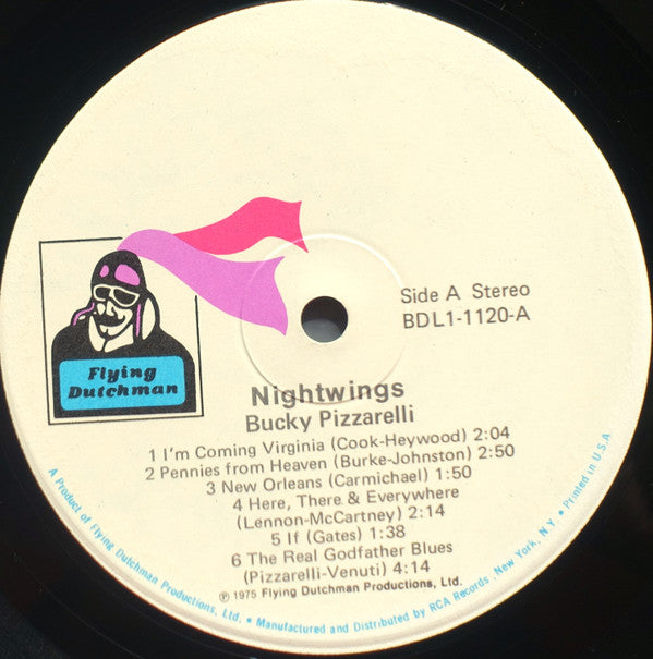 Bucky Pizzarelli With Joe Venuti : Nightwings (LP, Album)