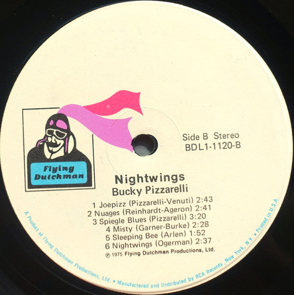 Bucky Pizzarelli With Joe Venuti : Nightwings (LP, Album)