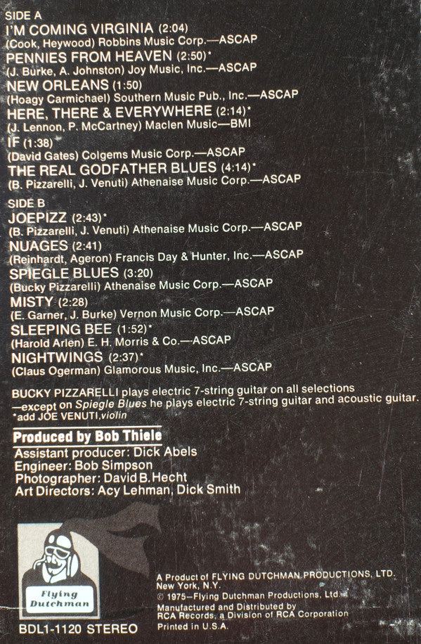 Bucky Pizzarelli With Joe Venuti : Nightwings (LP, Album)