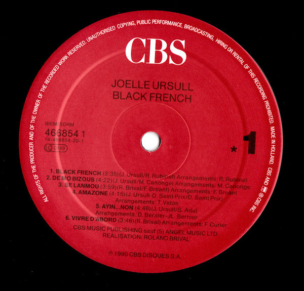 Joëlle Ursull : Black French (LP, Album)