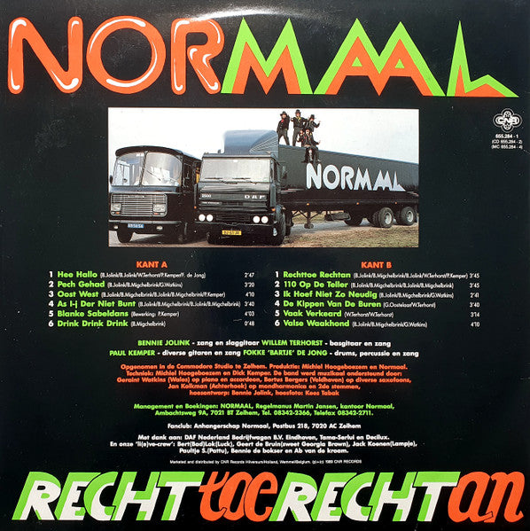 Normaal : Rechttoe Rechtan (LP, Album)