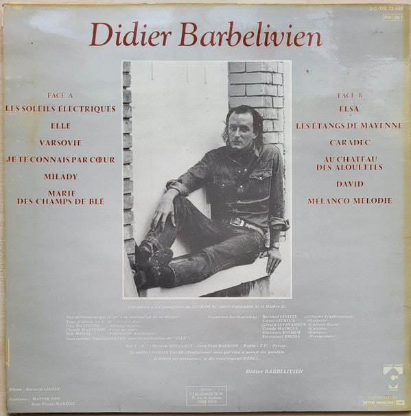 Didier Barbelivien : Didier Barbelivien (Elsa - Elle) (LP, Album)