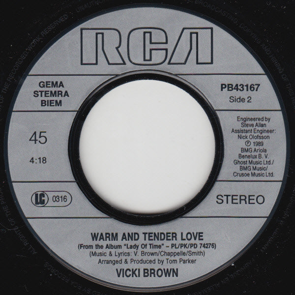 Vicki Brown : If I Thought (7", Single)