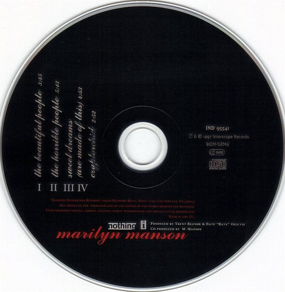 Marilyn Manson : The Beautiful People (CD, Maxi, Enh)