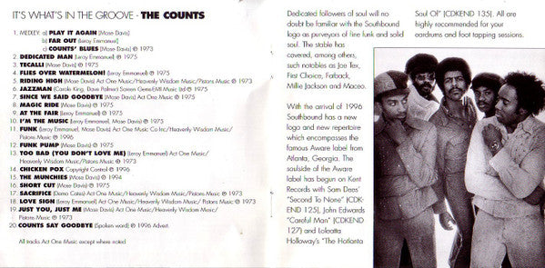 The Counts : It's What's In The Groove (CD, Comp)