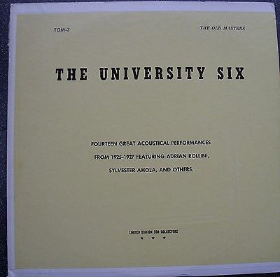 University Six : Fourteen Great Acoustical Performances From 1925-1927 (LP, Comp, Gre)