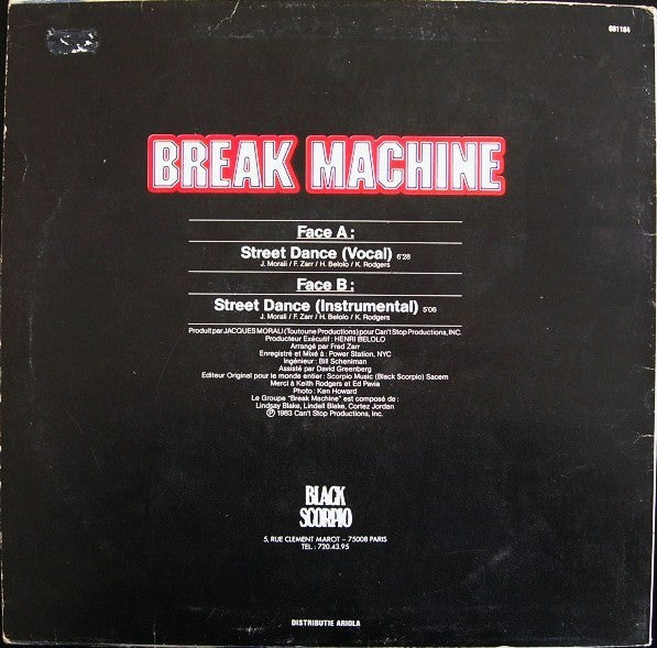 Break Machine : Street Dance (12", Maxi)