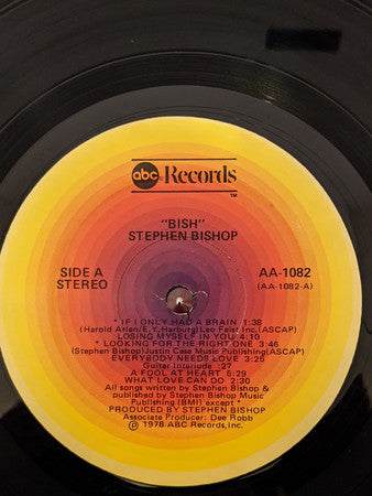 Stephen Bishop : Bish (LP, Album, Gat)