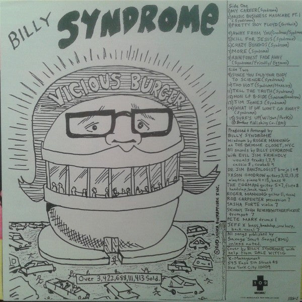 Billy Syndrome : Vicious Burger (LP, Album)