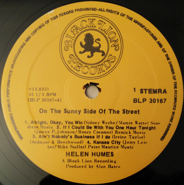 Helen Humes : On The Sunny Side Of The Street (LP, Album)