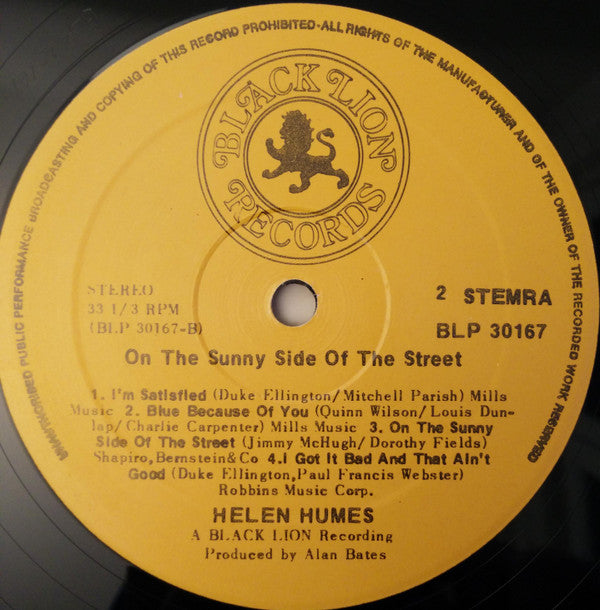 Helen Humes : On The Sunny Side Of The Street (LP, Album)