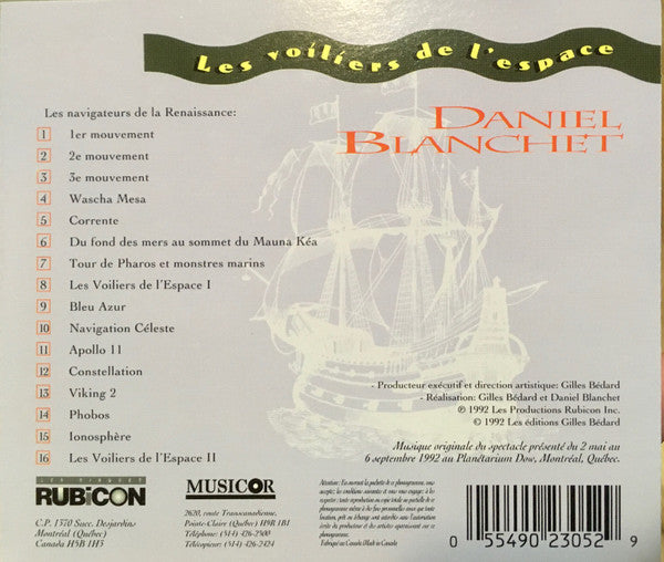 Daniel Blanchet : Les Voiliers De L'Espace [Starsailing] (CD, Album)
