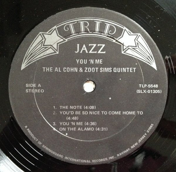 Al Cohn - Zoot Sims Quintet : You 'N Me (LP, RE)