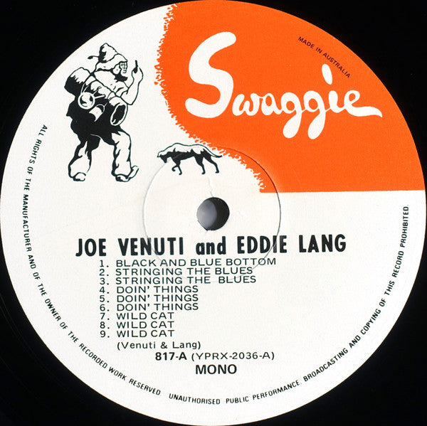 Joe Venuti And Eddie Lang* : 1926-1930 (LP, Album, Comp, Mono)