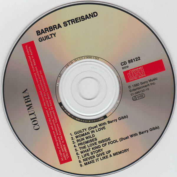 Barbra Streisand : Guilty (CD, Album, RE)
