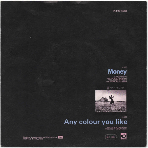 Pink Floyd : Money (Edited Version) (7", Single)