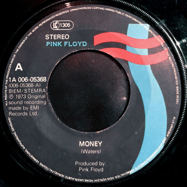 Pink Floyd : Money (Edited Version) (7", Single)