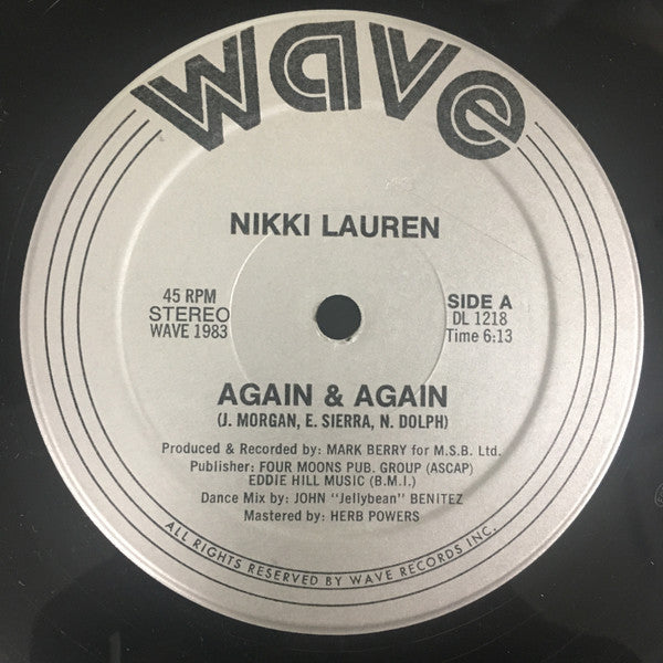 Nikki Lauren : Again & Again (12")