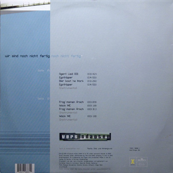 Vers Chaoten : Wir Sind Noch Nicht Fertig. Noch Nicht Fertig. (12", Maxi)