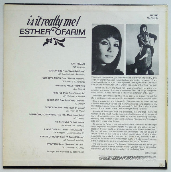 Esther Ofarim : Is It Really Me (LP, Album, Mono)