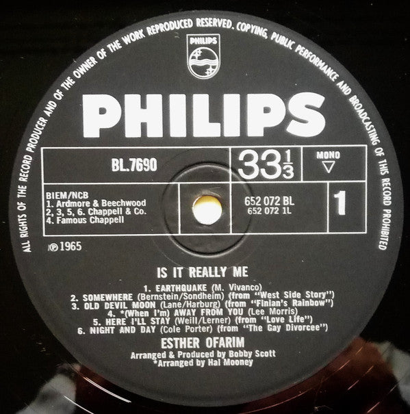 Esther Ofarim : Is It Really Me (LP, Album, Mono)