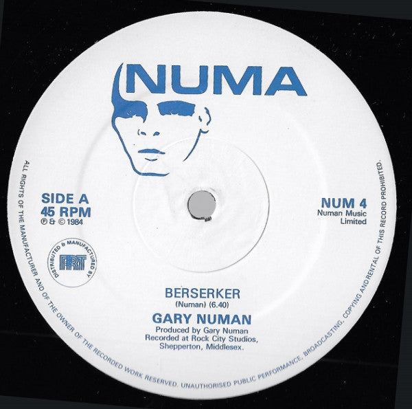 Gary Numan : Berserker (12", Single)