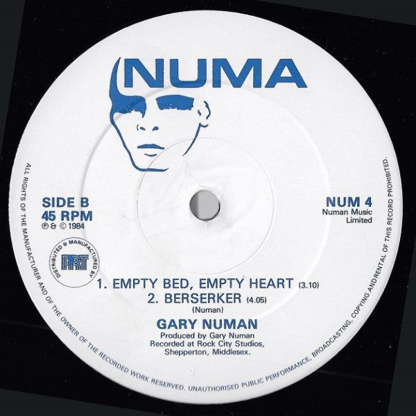 Gary Numan : Berserker (12", Single)