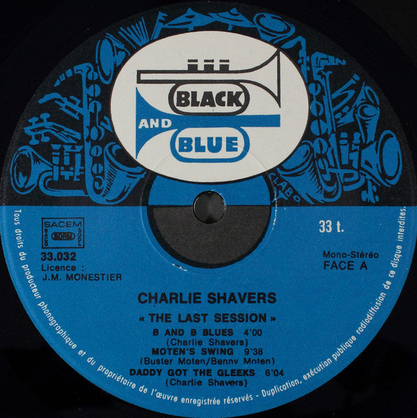 Charlie Shavers : The Last Session (LP)