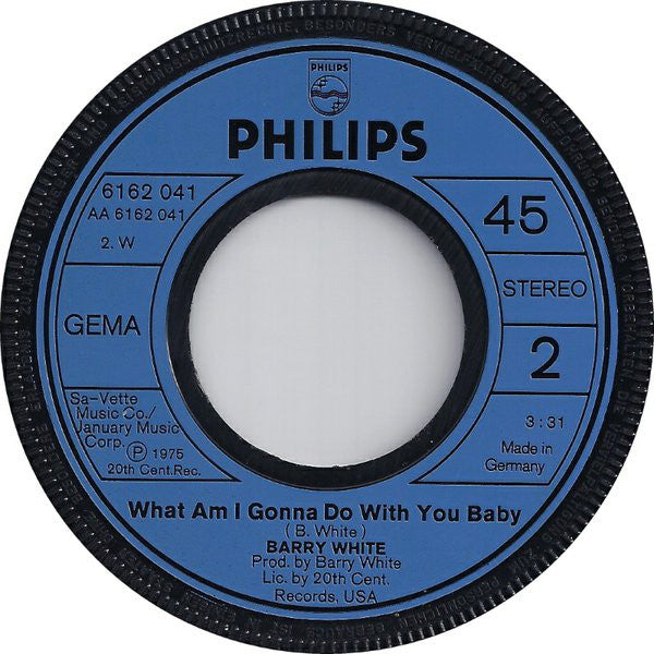 Barry White : What Am I Gonna Do With You (7", Single)