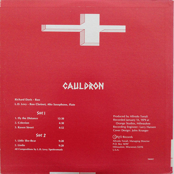 Richard Davis (2), L.D. Levy : Cauldron (LP)