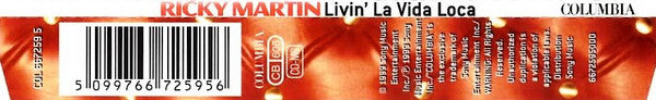 Ricky Martin : Livin' La Vida Loca (CD, Maxi)