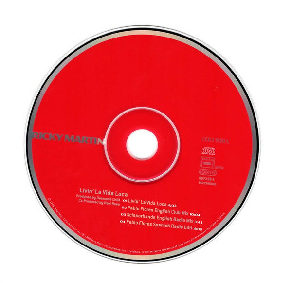Ricky Martin : Livin' La Vida Loca (CD, Maxi)