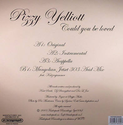 Pizzy Yelliott : Could You Be Loved (12")