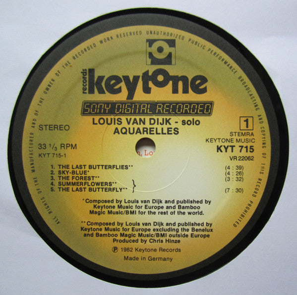 Louis van Dijk : Aquarelles (LP, Album)