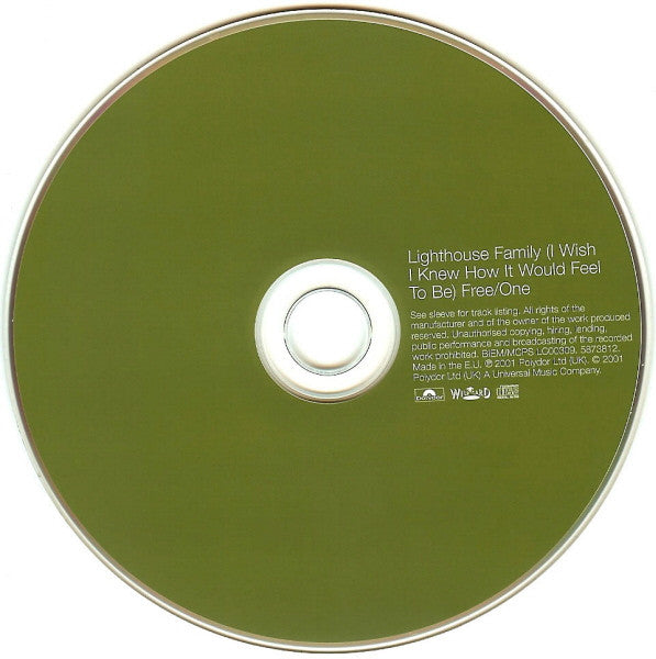 Lighthouse Family : (I Wish I Knew How It Would Feel To Be) Free / One (CD, Maxi, Enh)