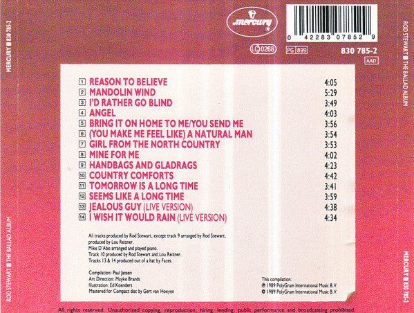 Rod Stewart : The Ballad Album (CD, Comp)