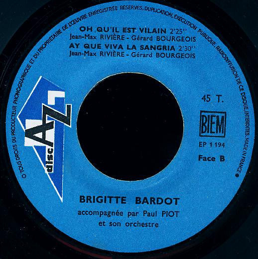 Brigitte Bardot : Ce N'est Pas Vrai (7", EP)