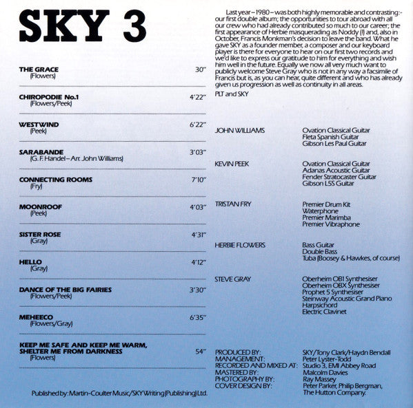 Sky (4) : Sky 3 (CD, Album, RE)
