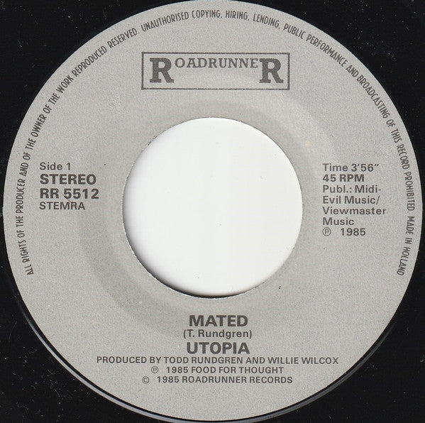 Utopia (5) : Mated (7", Single)