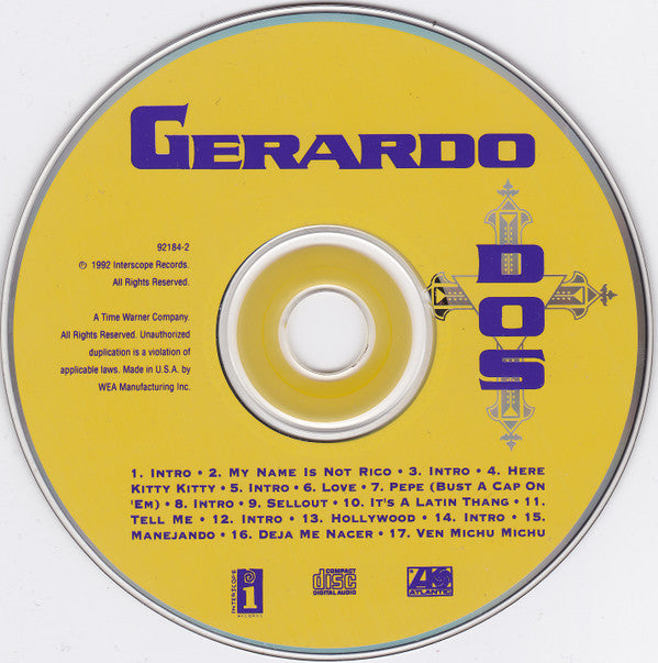 Gerardo : Dos (CD, Album, ARC)