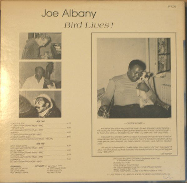 Joe Albany : Bird Lives! (LP, Album)